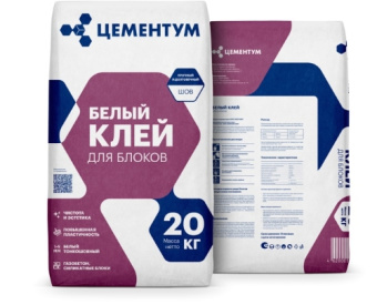 Клей для блоков белый Цементум