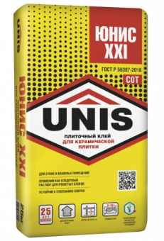 Клей плиточный «Юнис» XXI